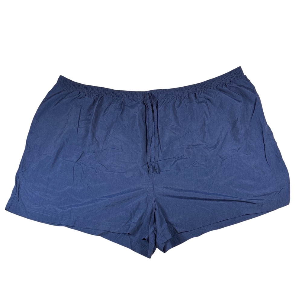 Swim 365 Navy Blue Nylon Beach Swim Shorts Plus Size 38/40‎ Drawstring Waist